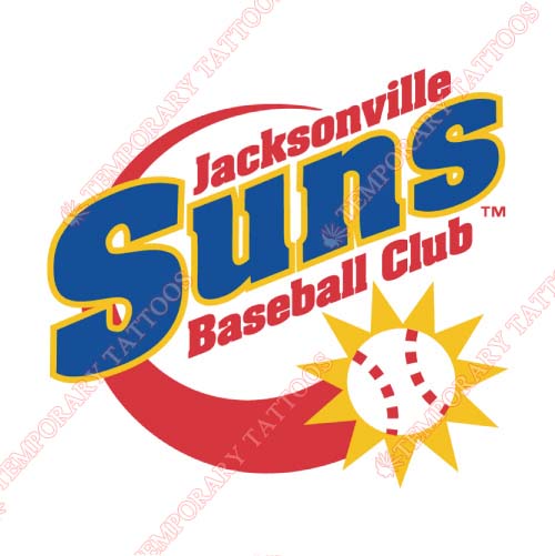Jacksonville Suns Customize Temporary Tattoos Stickers NO.7722